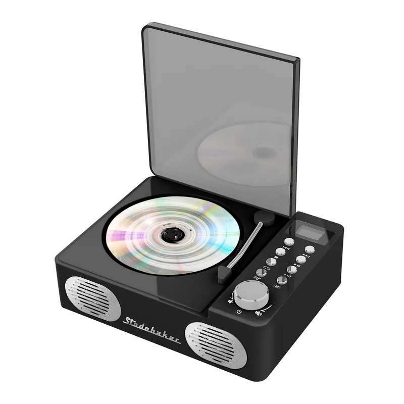 Studebaker Retro Cd Player w/Bluetooth - Black