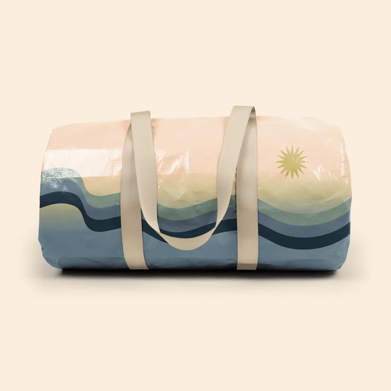 Large Laminated Non-Woven Rpet Darfling Duffel Bag view 2