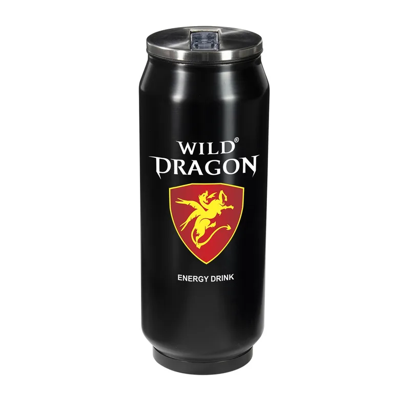 17 oz Vacuum Can with Straw view 4