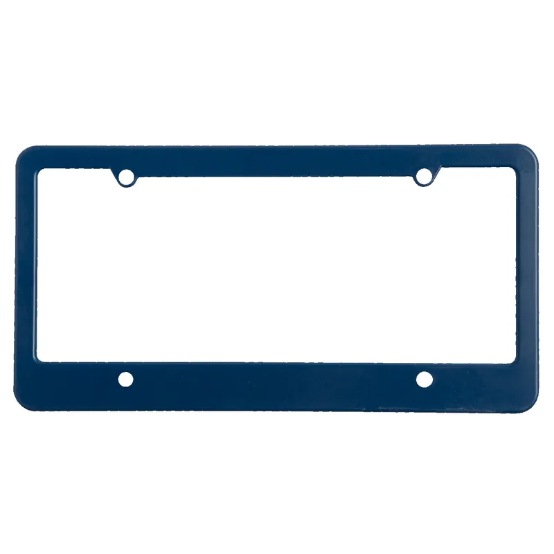 License Plate Frame w/ 4 Holes & Straight Bottom view 2