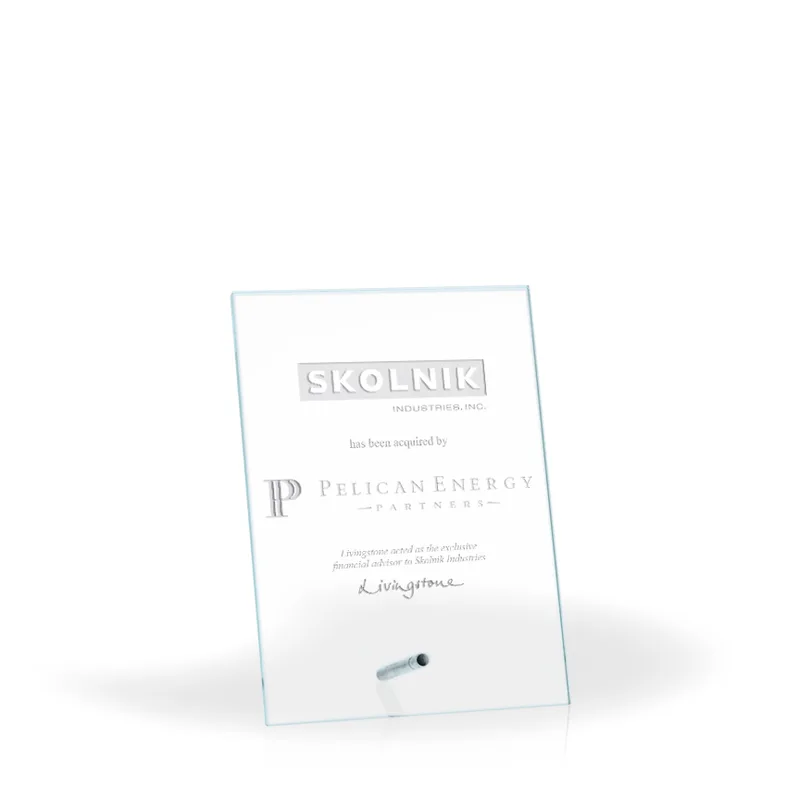 Xander Clear Glass Award view 3