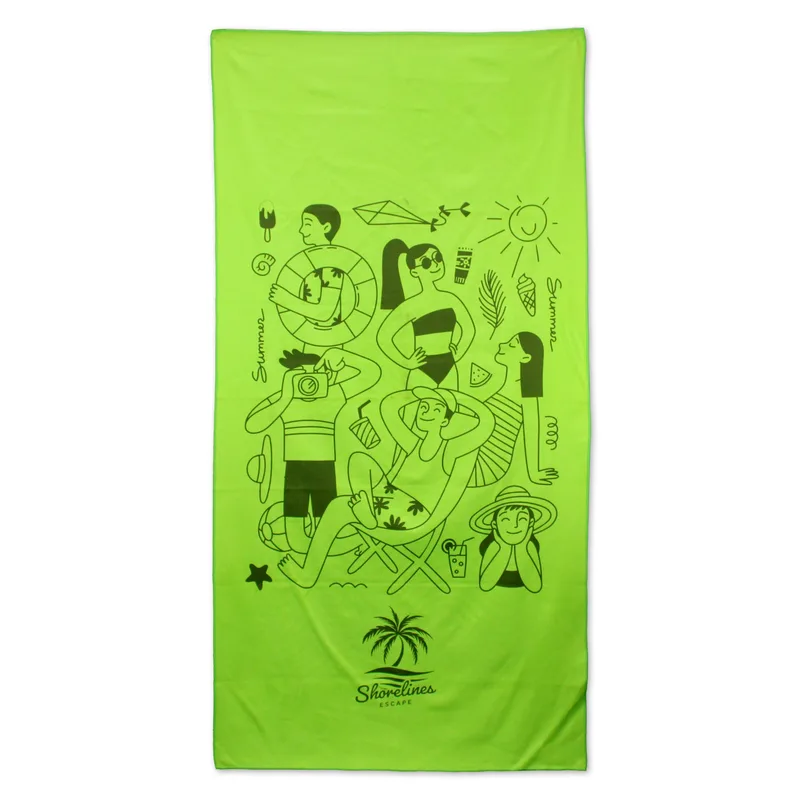 Microsuede Beach Towel (1 Color Imprint) view 6