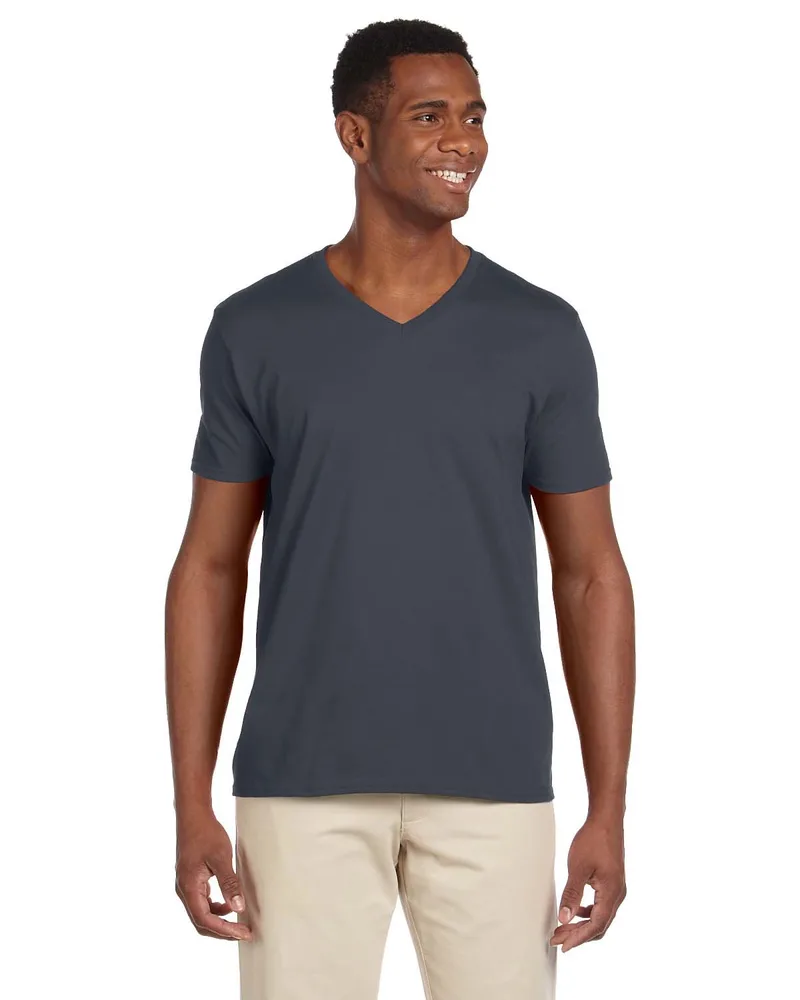 Gildan Adult Softstyle® V-Neck T-Shirt view 2