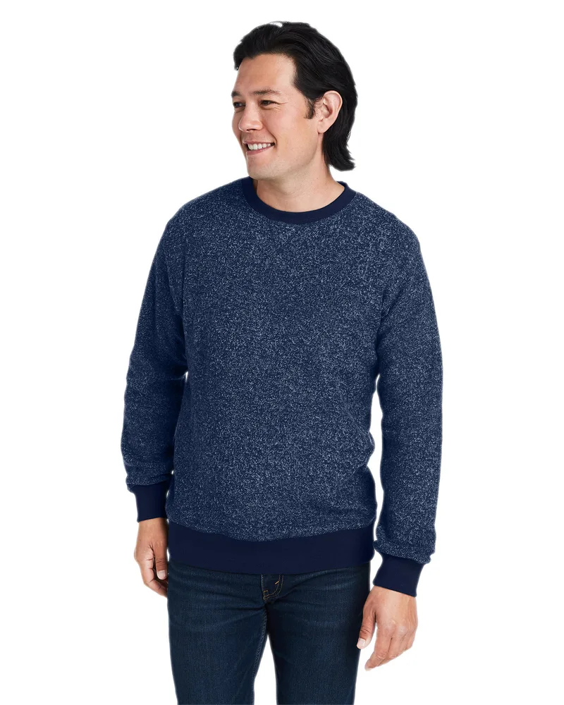 J AMERICA Unisex Aspen Fleece Crewneck Sweatshirt view 2