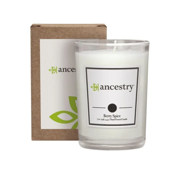 Custom 8 oz. Scented Tumbler Candle in a Cardboard Gift Box view 2