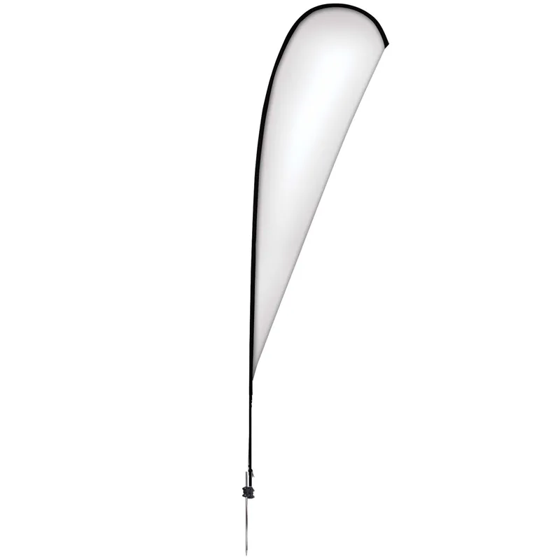 15' Elite Teardrop Nylon Sail Sign Flag, 1-Sided, Spike view 2