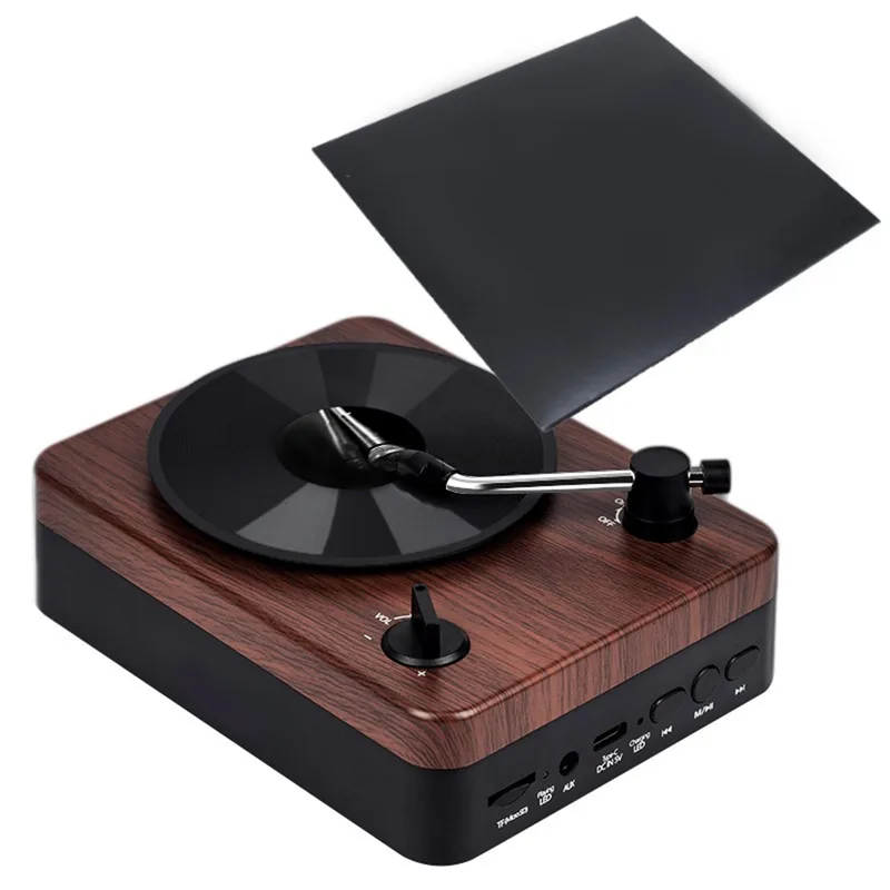 Turntable Wireless Speaker With Custom Record Envelope view 3