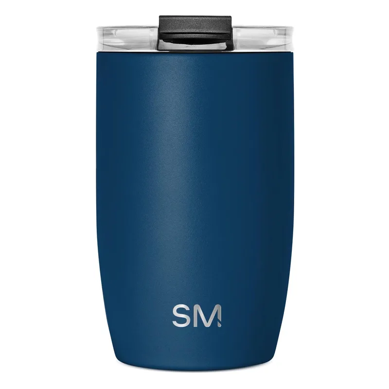 12 oz Simple Modern® Stainless Steel Double-Walled Insulated Voyager Tumbler Clear Flip Lid & Straw view 2