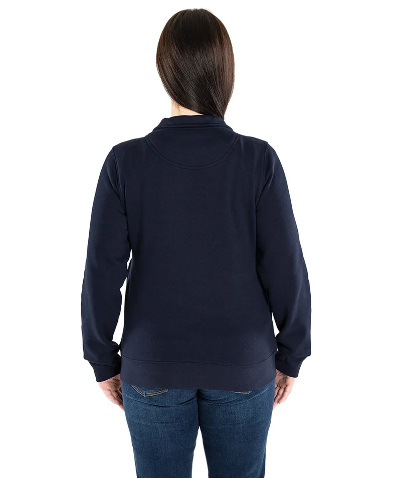 Navy Blue Blank Back View Lifestyle