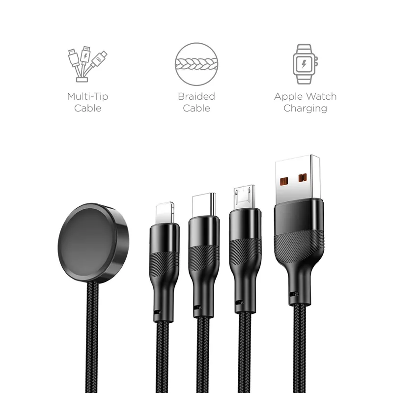 4-in-1 Apple Watch Charging Cable view 3