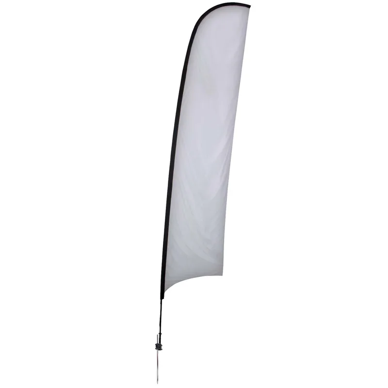17' Elite Razor Nylon Sail Sign Flag, 1-Sided, Ground Spike view 2