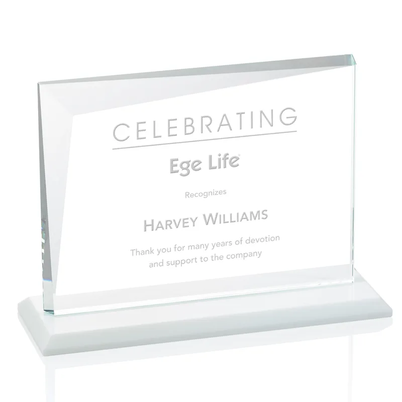 Deep Etch, White, 10" x 7.5" x 3"