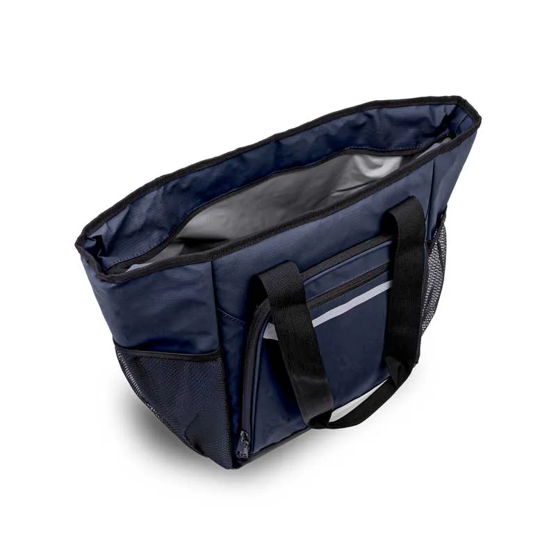 Navy Blue/Black Blank Top Open View