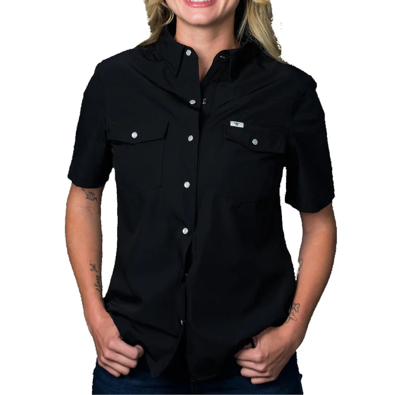 Women's Ferrell® Short Sleeve Snap Shirt view 2