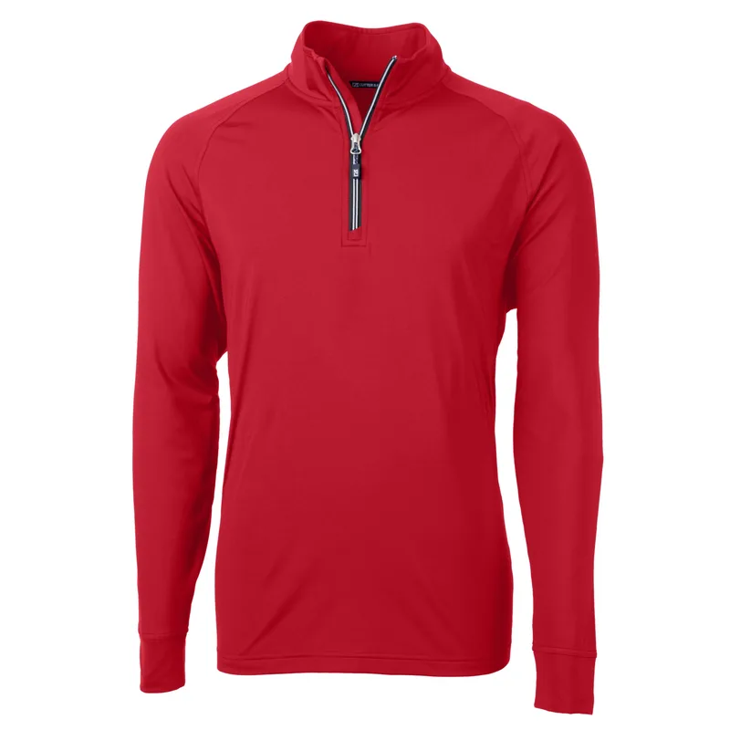 Cutter & Buck Adapt Eco Knit Stretch Recycled Mens Big and Tall Quarter Zip Pullover view 4
