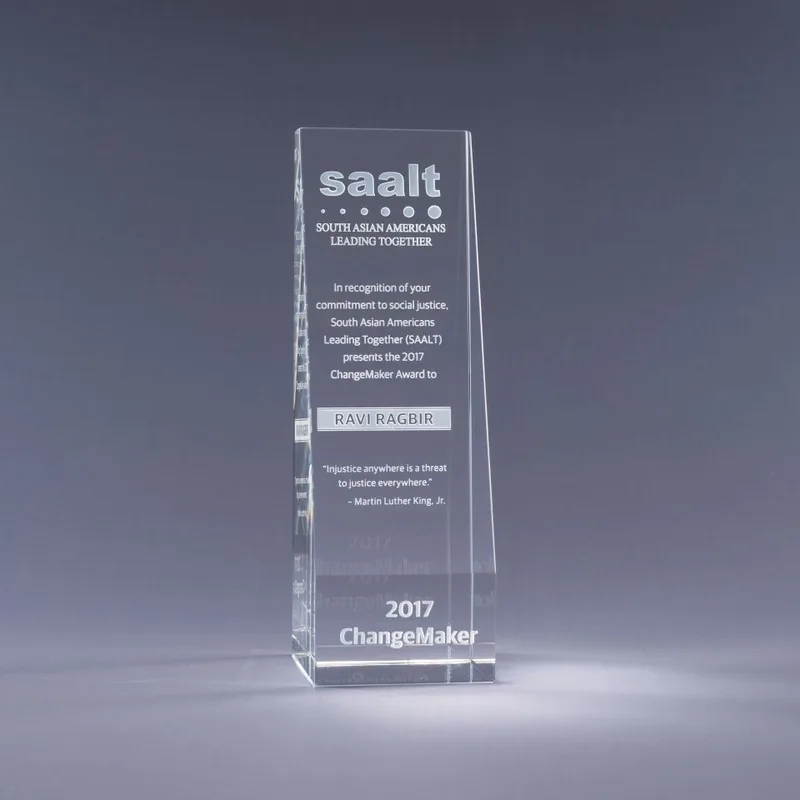 6" Echelon Crystal Award