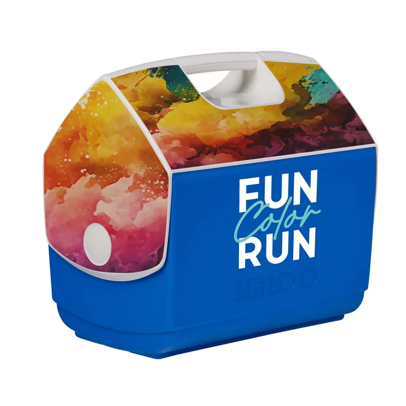 IGLOO Playmate Elite Cooler Imprinted Front & Decals on Lid view 7