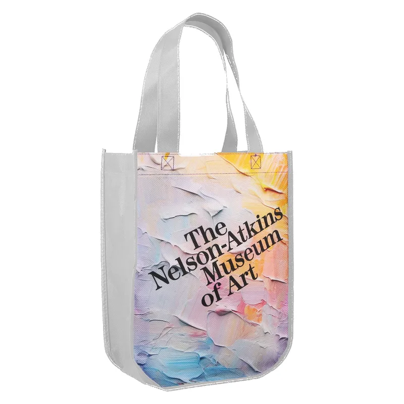 Yuma Sublimated Non-Woven Curve Bottom Tote Bag view 3