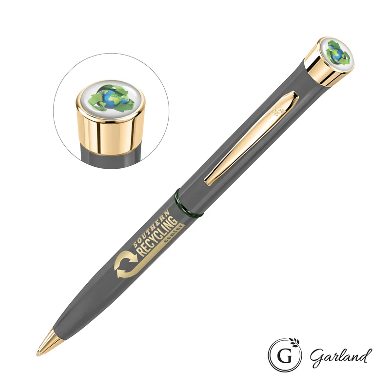 Grey with Green Band / Gold