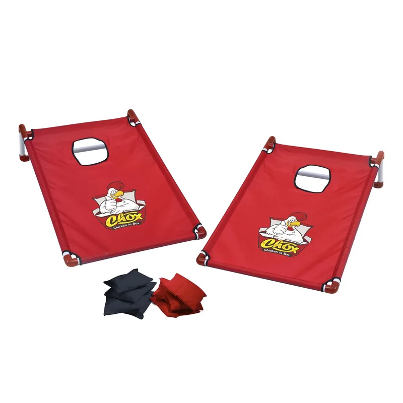 Portable Cornhole, 4 Black & Red Bean Bags view 7
