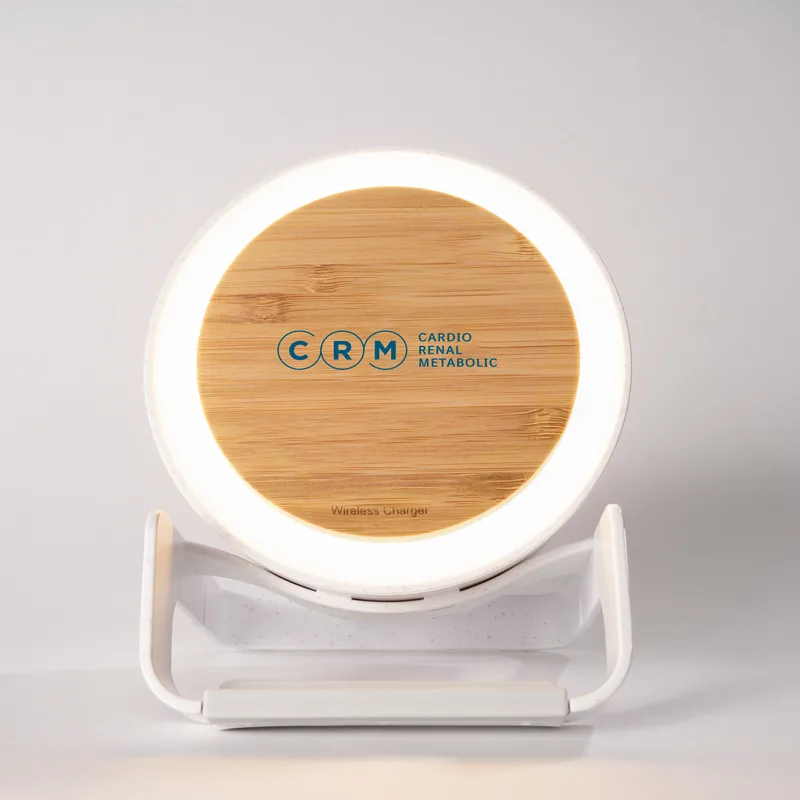 WheatStraw Eco Spotlight Bluetooth Speaker and Qi Phone Stand view 5