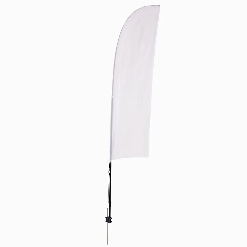 7' Streamline Blade Sail Sign Flag, 1-Sided, Ground Spike view 2