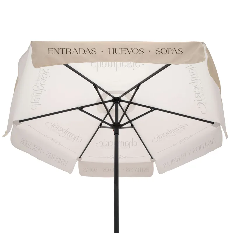 7' Steel Market Umbrella Single-Sided Dye Sub Kit w/ Valance view 3