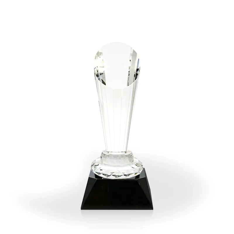 Titan Crystal Award with Black Base view 2