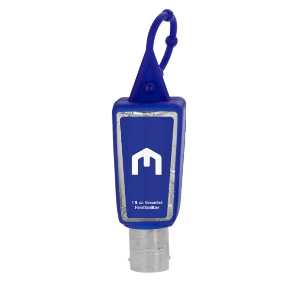 1 oz Single Color Moisture Bead Sanitizer in Trapezoid Bottle + Sleeve view 7