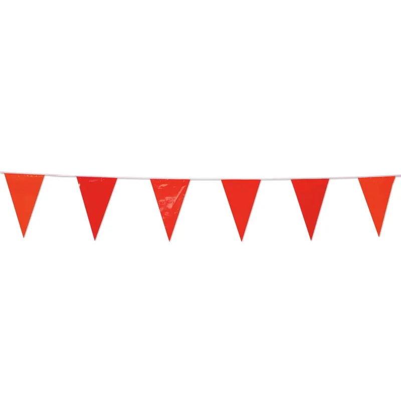 105' Red Pennant String view 3