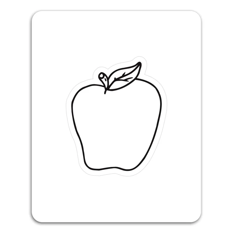 Apple Punch Out Picture Frame Magnet view 2