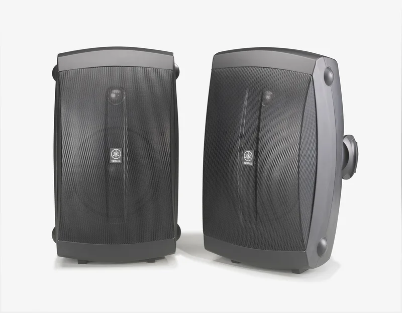 Yamaha Set Of 2 High Performance 6.5" Outdoor 2-Way Speaker Black