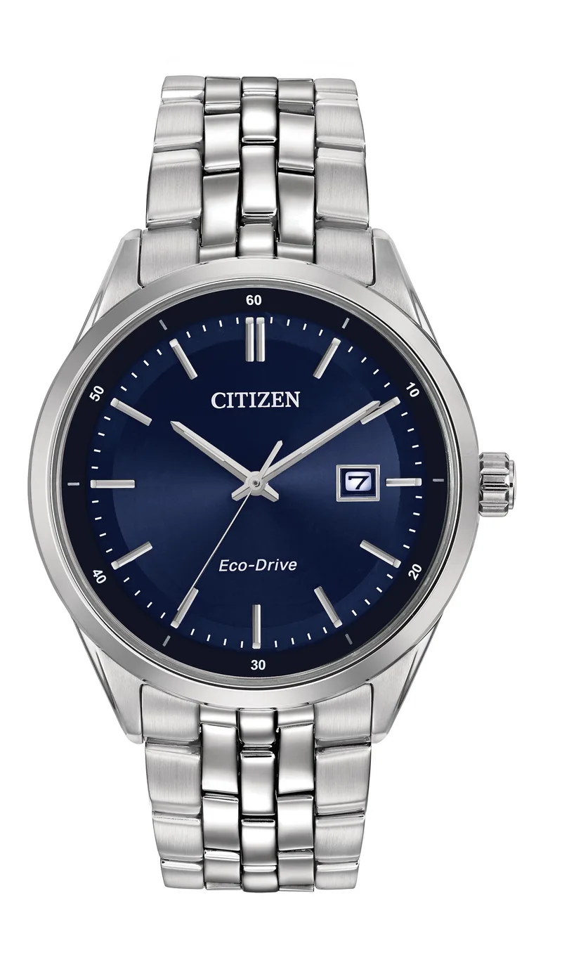 Citizen Watch Men's Corso Eco-Drive Watch, Ss w/Blue Dial And Silver Accents