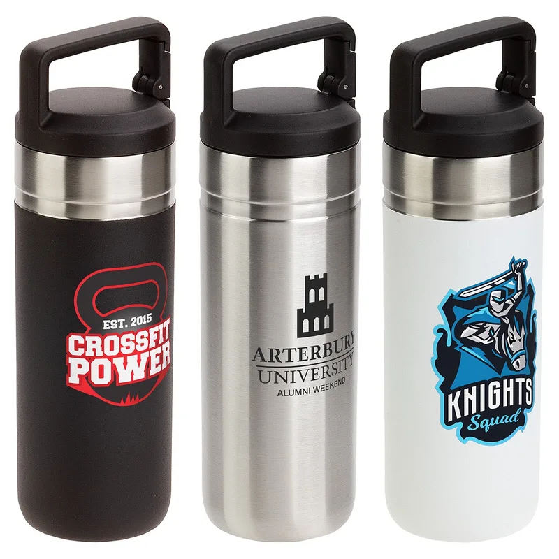 Dante 20 oz Vacuum Insulated Bottle with Carabiner Lid view 2