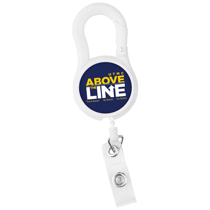 Carabiner Tape Measure Retractable Badge Reel view 3