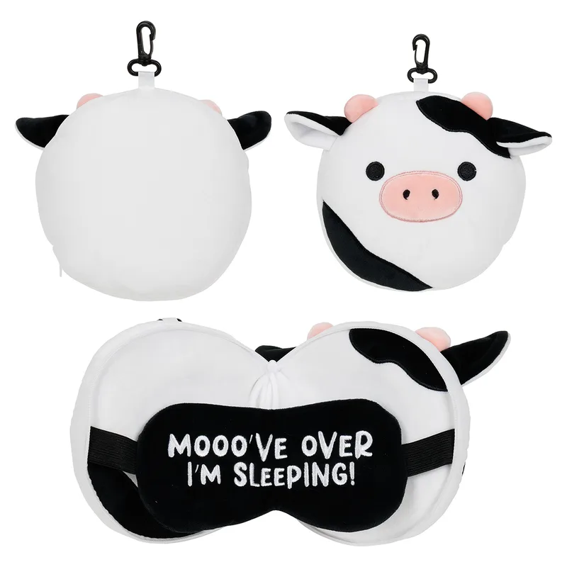 Comfort Pals™ Cow 2-in-1 Pillow Sleep Mask view 2