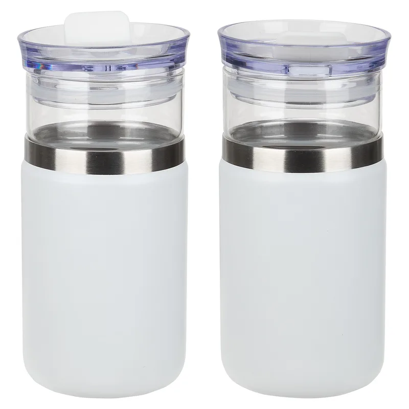 Tamari 12 oz Glass Tumbler & Vacuum Insulated Cooler view 7
