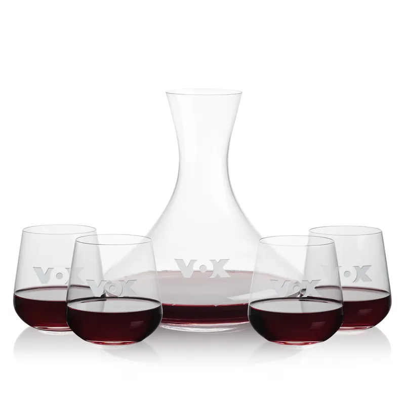 Carafe & 4 Stemless