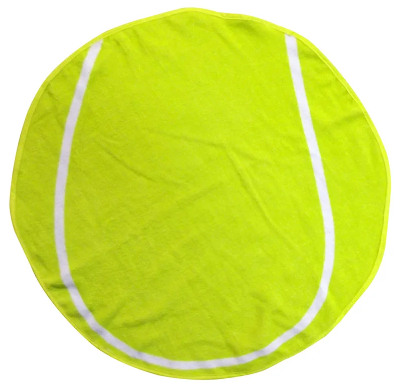 Fiber Reactive Tennis Ball Shaped Sport Towel (Screen Print) view 2