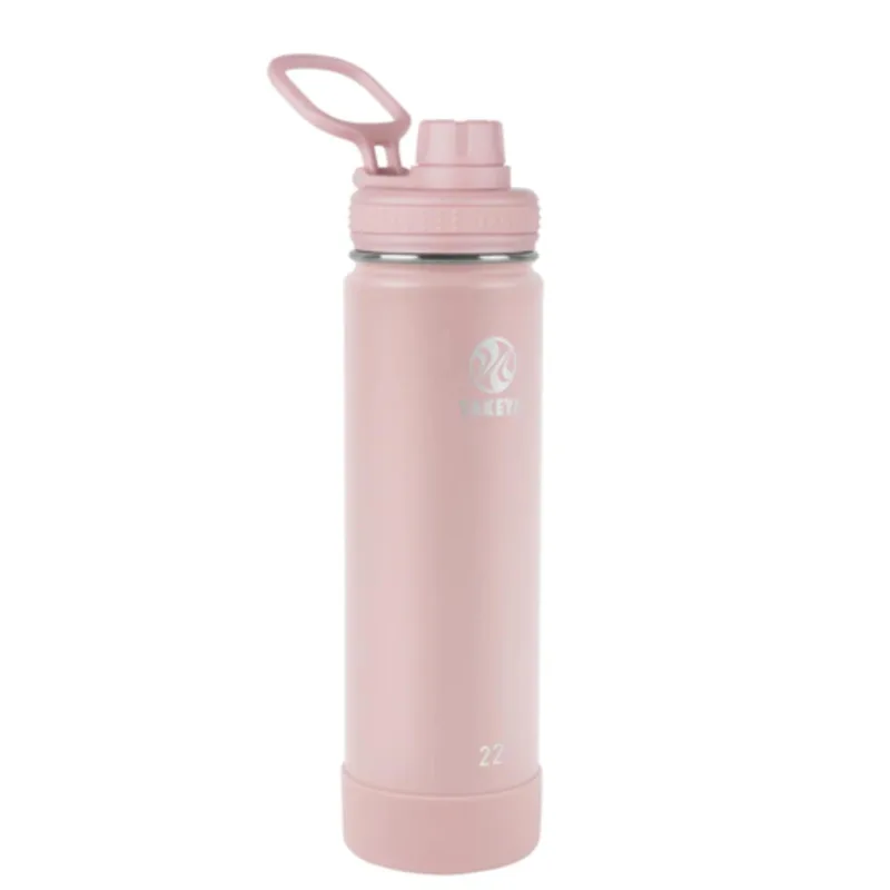 22 oz Takeya® Stainless Steel Insulated Active Water Bottle w/ Spout Lid view 6