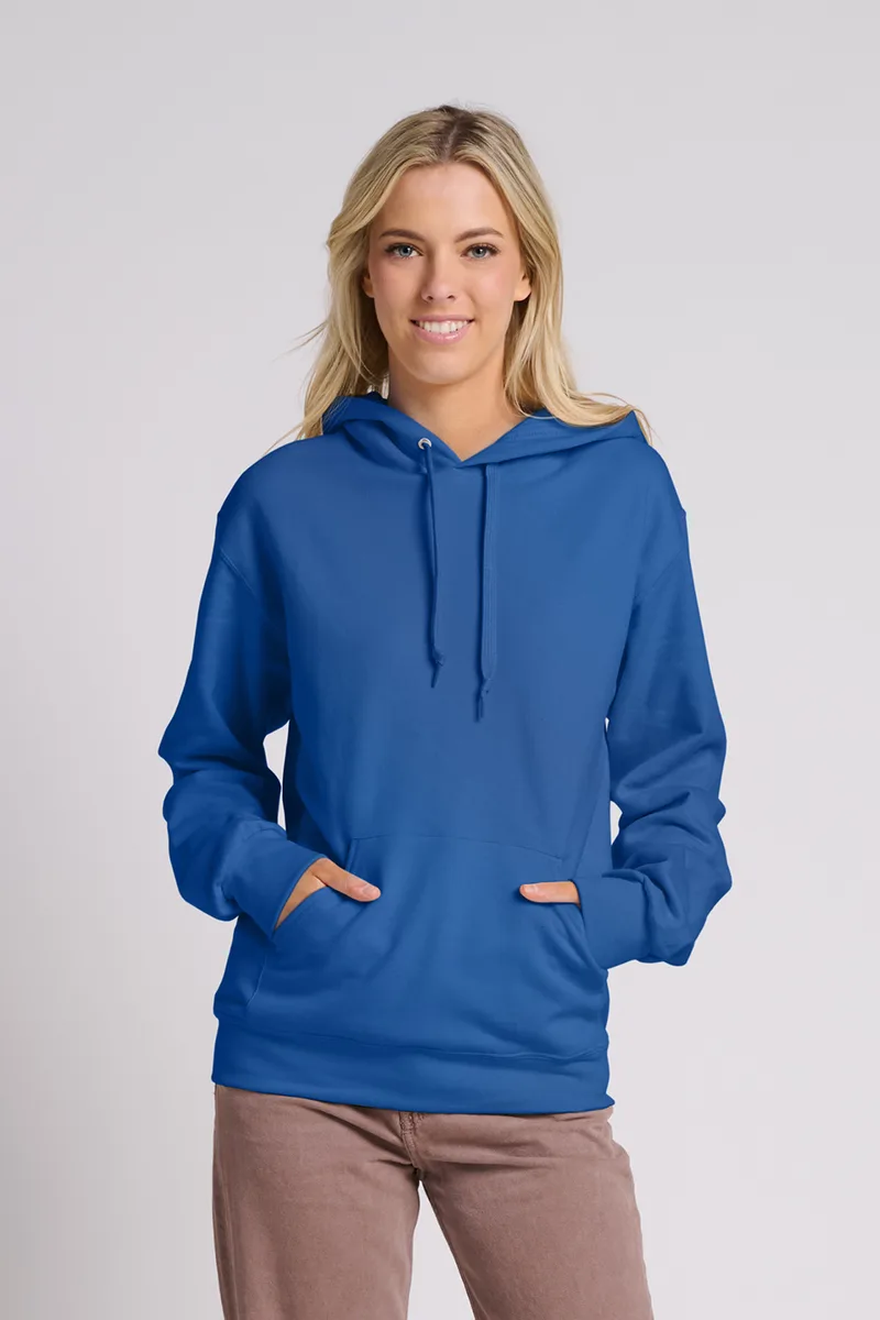 Jerzees Ultimate™ Unisex CVC Ring Spun Hooded Sweatshirt view 3
