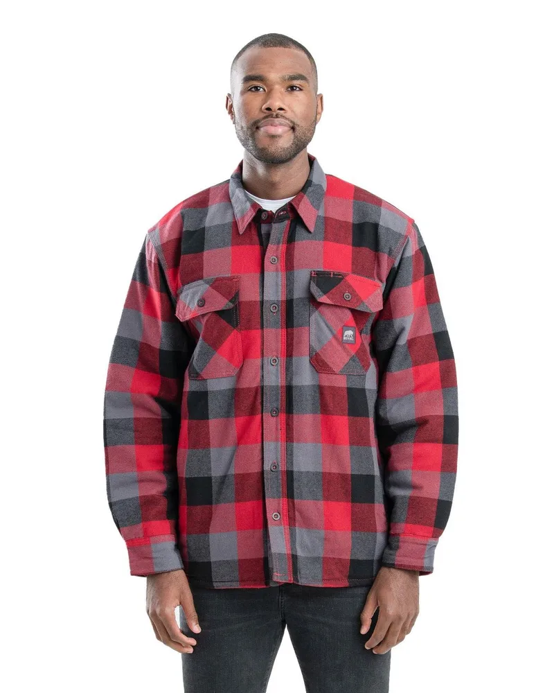 Berne Apparel Men's Timber Flannel Shirt Jacket view 2