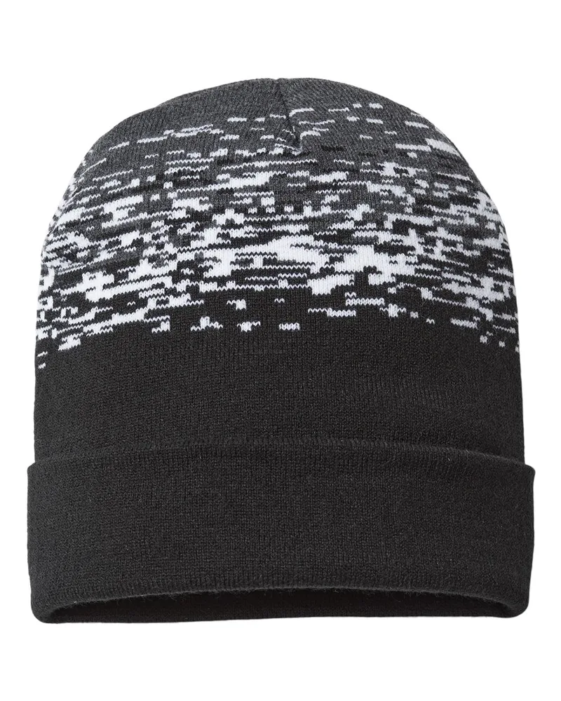 Black/White/Dark Heather Gray