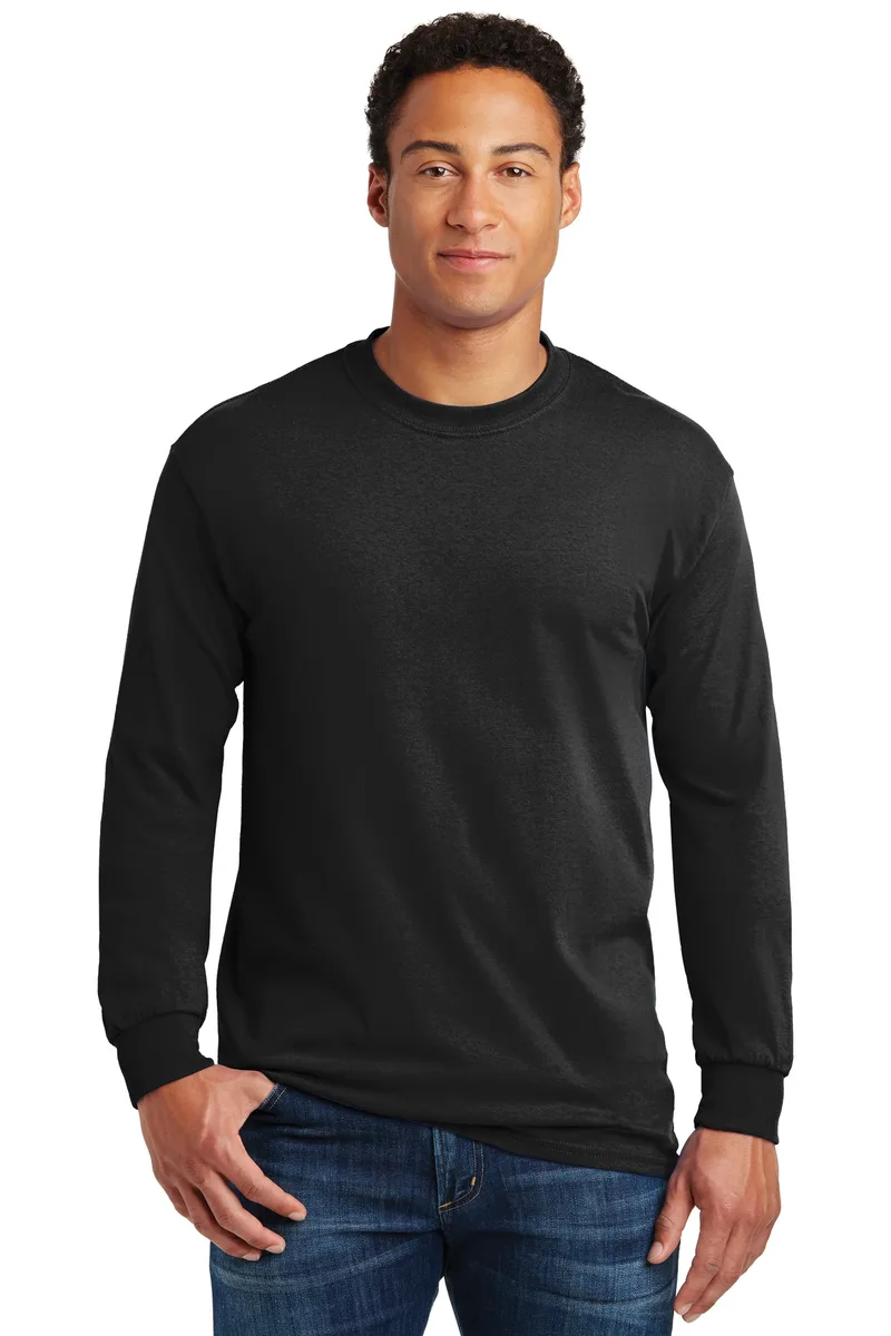 Gildan® - Heavy Cotton™ 100% Cotton Long Sleeve T-Shirt. view 6