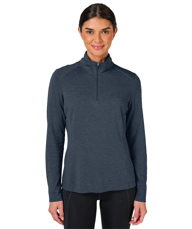 Women's Vista Tri-Blend Quarter Zip view 4
