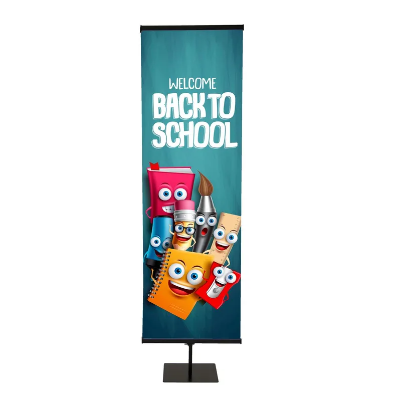 24" Everyday Snap Rail Double-Sided Banner Display Kit view 3