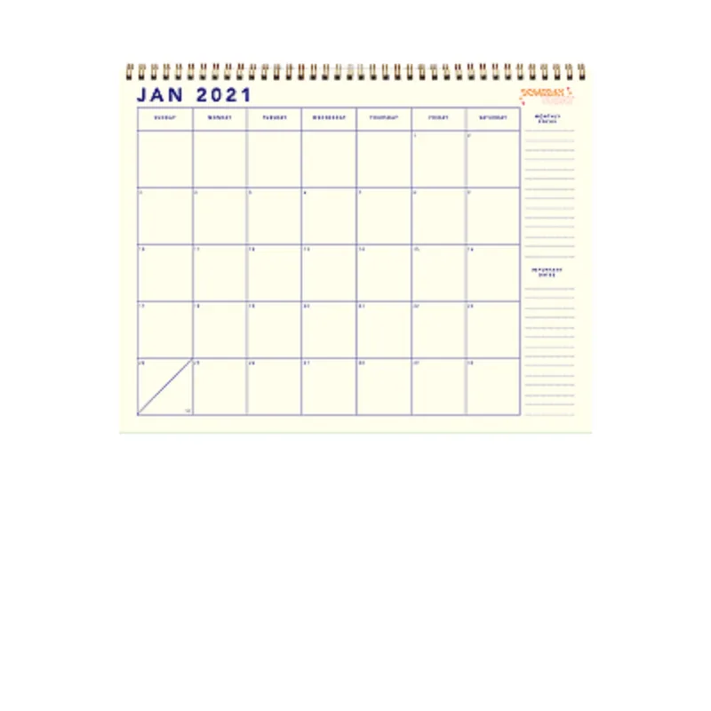 Small Calendar *Cover Weight view 2