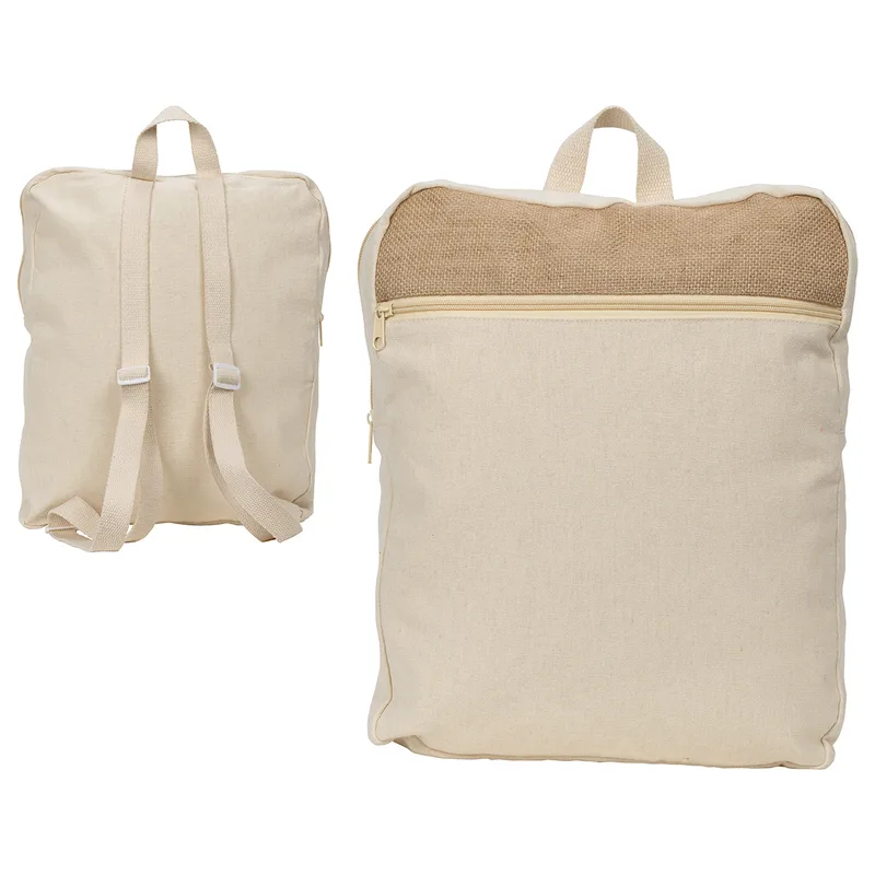 Savanna Jute & Recycled Cotton Backpack view 2