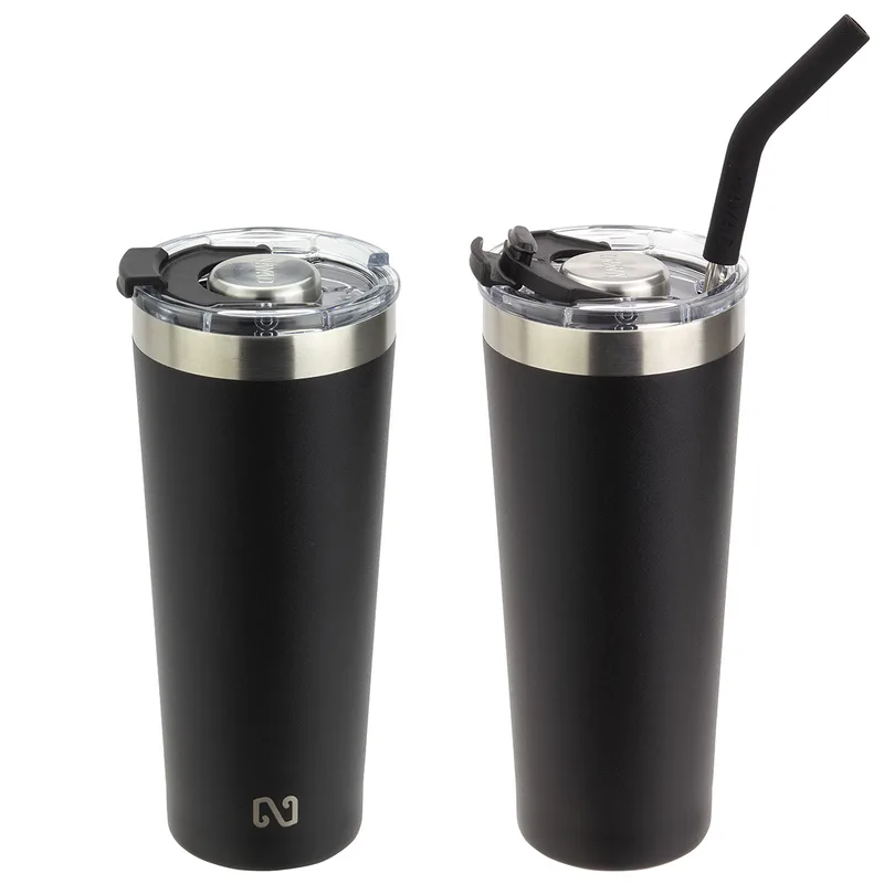 NAYAD® Trouper 22 oz Stainless Double-wall Tumbler with Straw view 4