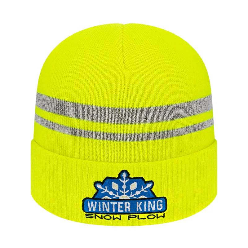 Reflective Knit Cap with Cuff